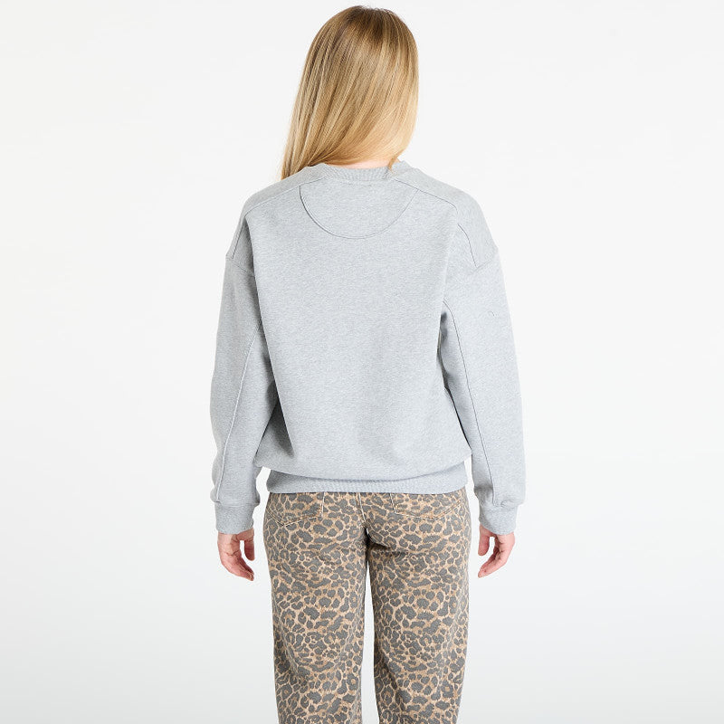 GUESS Ls Triangle Glitter Sweatshirt Grey