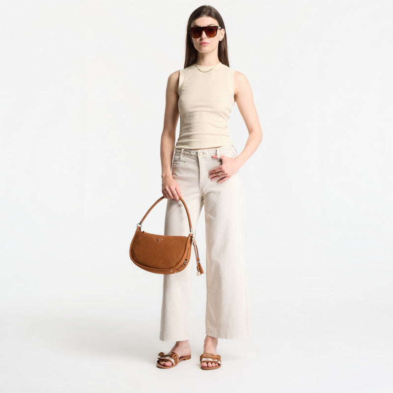Jeansy GUESS Zoya Crop Leg Braided Jeans Lovers Beach