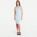 Sukienka Guess Jeans Sl Francine Smock Hotfix Dress Misty Teal Multi