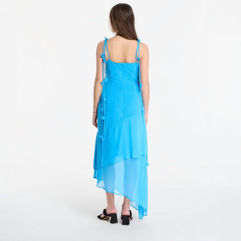 Sukienka GUESS Sl Stefani Dress Hydra Blue