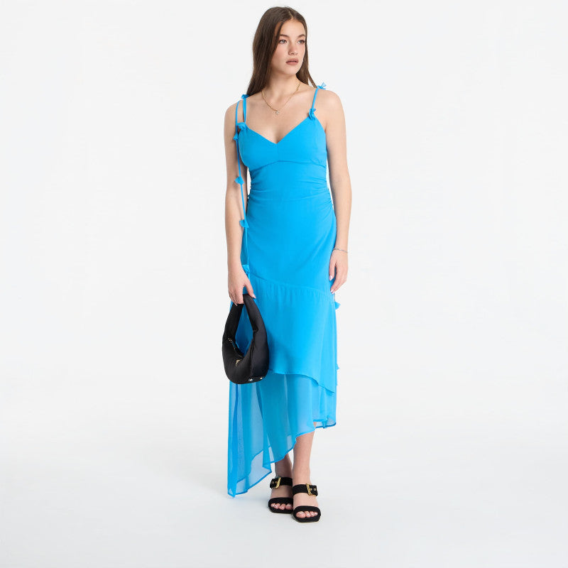 Sukienka GUESS Sl Stefani Dress Hydra Blue