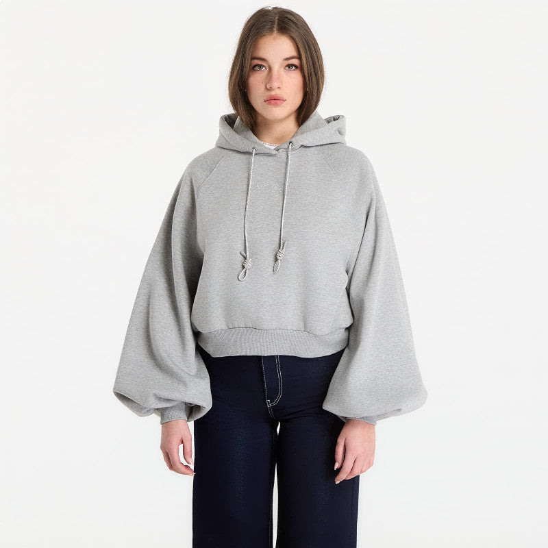 Guess Jeans Hooded Krystal Sweatshirt Marble Heather