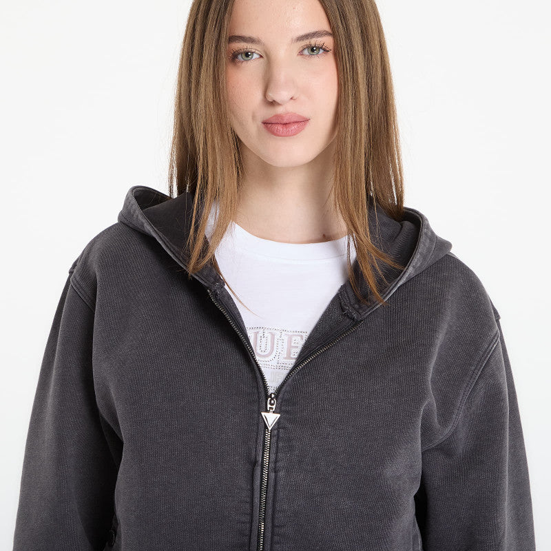 Guess Jeans Hooded California Sweatshirt Jet Black Multi