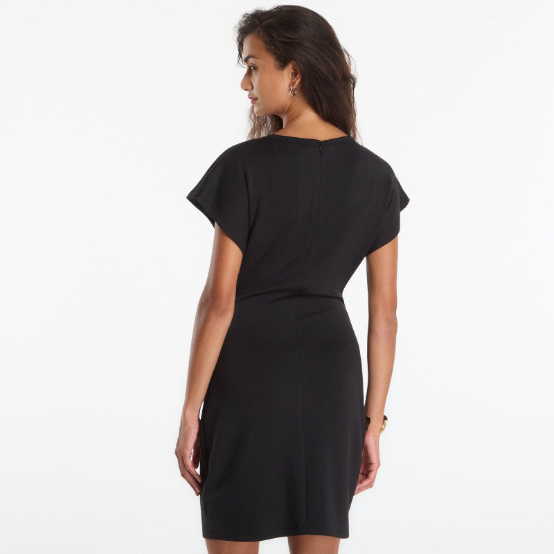 Sukienka GUESS Ss V-Neck Morgana Scuba Mini Dress Jet Black
