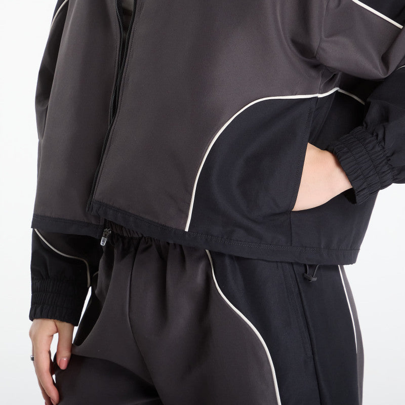 New Balance Trackside Woven Jacket Black Cement