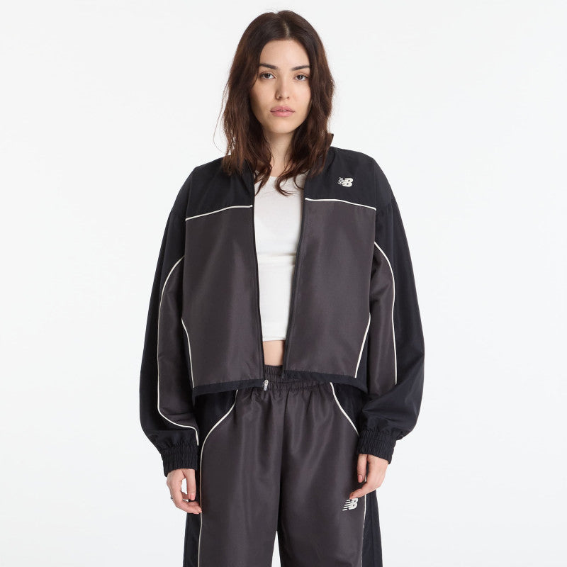 New Balance Trackside Woven Jacket Black Cement
