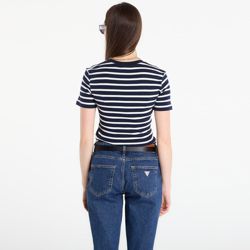 Tommy Hilfiger Slim Cody C-Nk S/S Tee Breton Stripe Dark Night/ Ecru