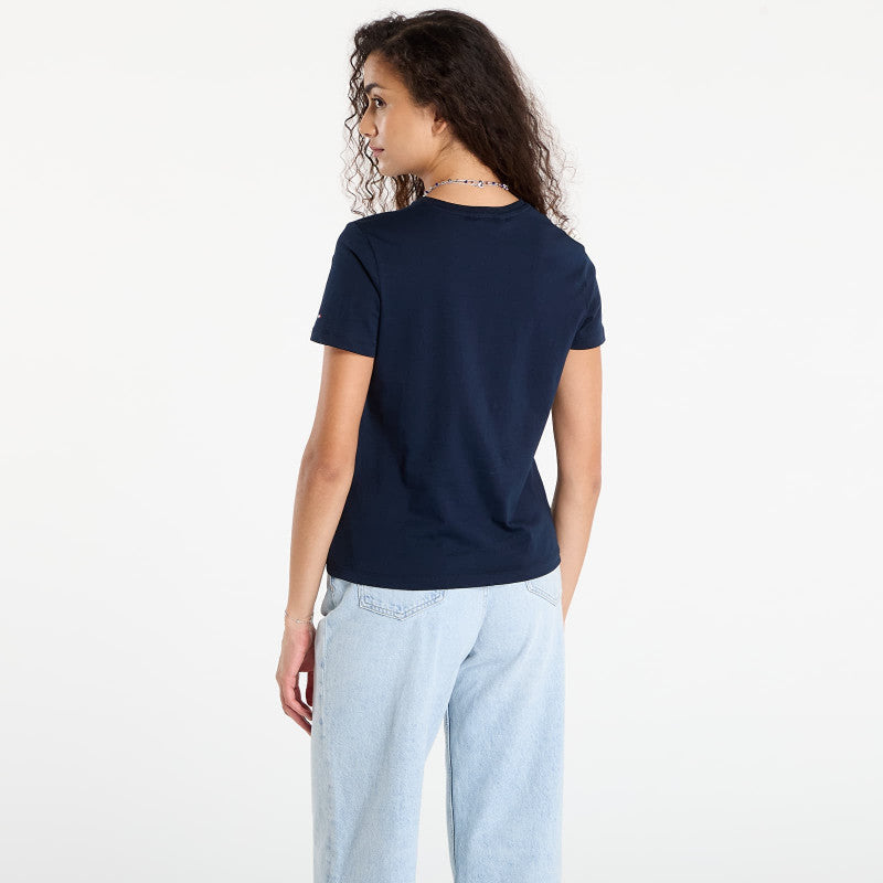 Tommy Hilfiger TH Crest Embroidery Crew Neck T-Shirt Blue