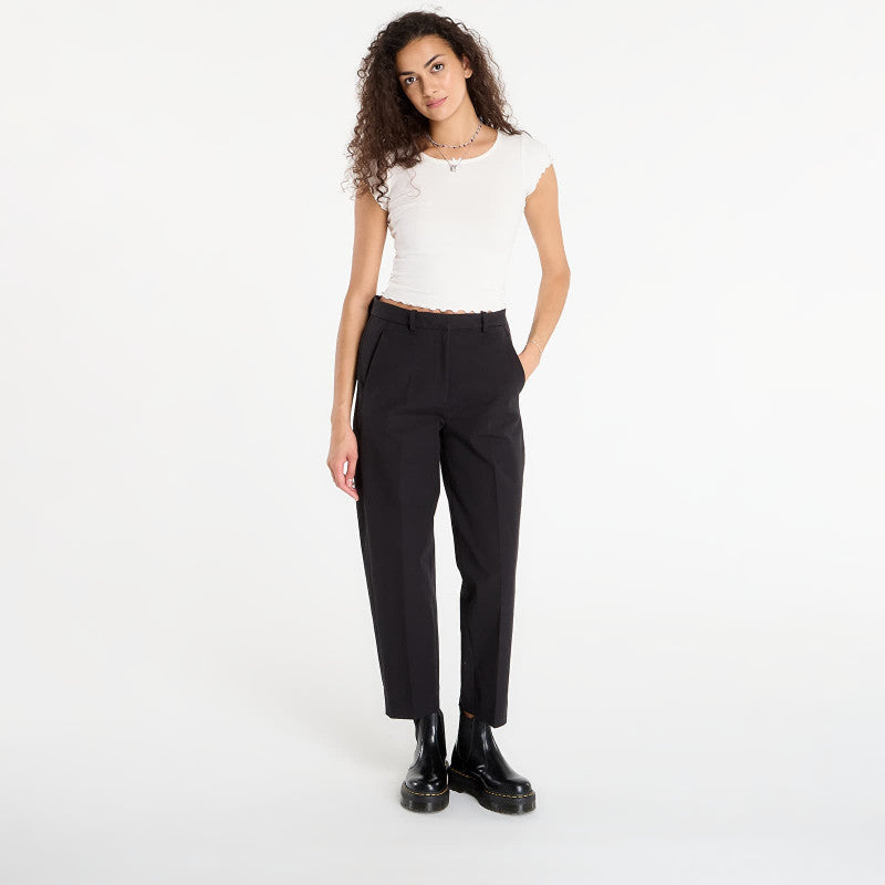 Tommy Hilfiger Barrel Leg Gabardine Trousers Black