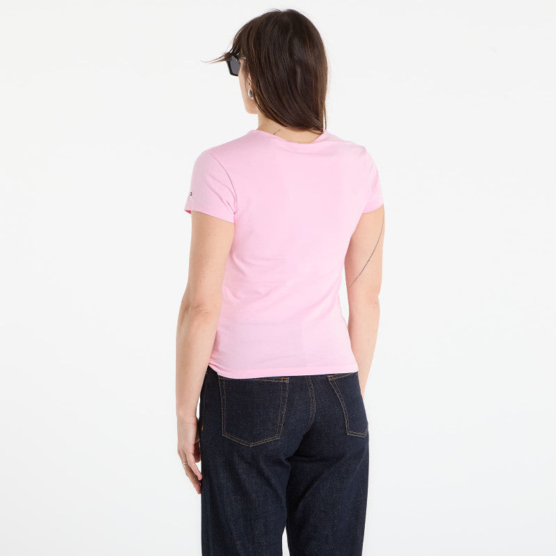 Tommy Hilfiger Script Slim Ss Tee Classic Pink