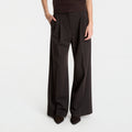 Tommy Hilfiger Viscose Blend Wide Leg Chocolate
