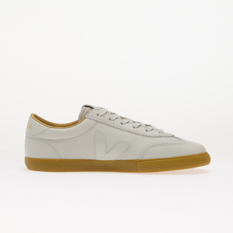 Veja Volley Sig Grained Oil Leather Pearl