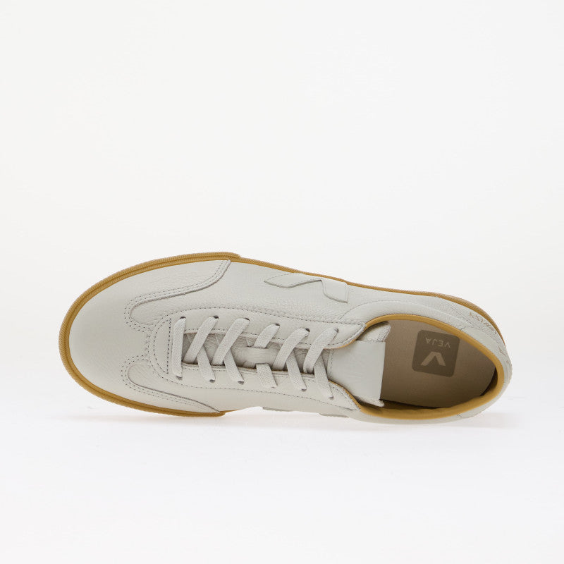 Veja Volley Sig Grained Oil Leather Pearl